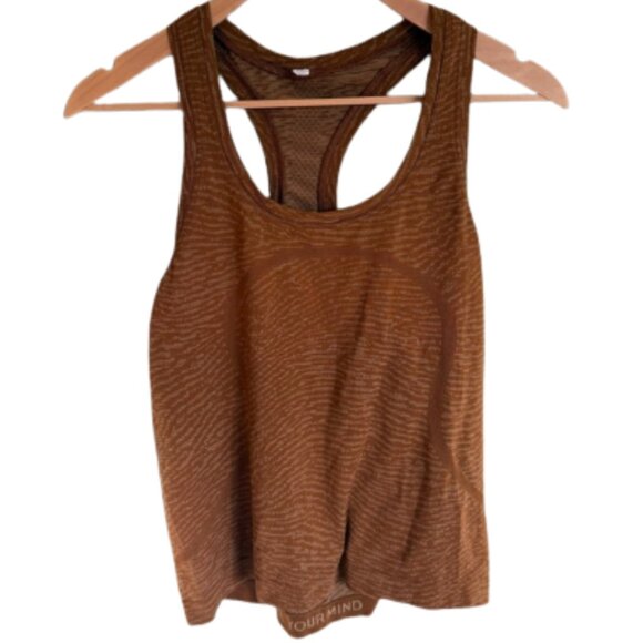 Lululemon Swiftly Tech RB Tank 2.0 *Race Length Brown Size 8 - Picture 1 of 6